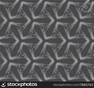 Seamless stylish geometric background. Modern abstract pattern. Flat monochrome design.Repeating ornament dotted stars.
