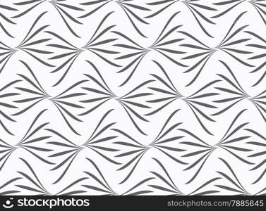 Seamless stylish geometric background. Modern abstract pattern. Flat monochrome design.Repeating ornament gray floral.