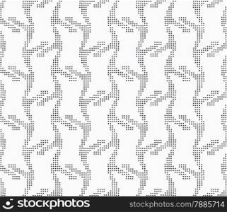 Seamless stylish geometric background. Modern abstract pattern. Flat monochrome design.Repeating ornament vertical dotted stripes.
