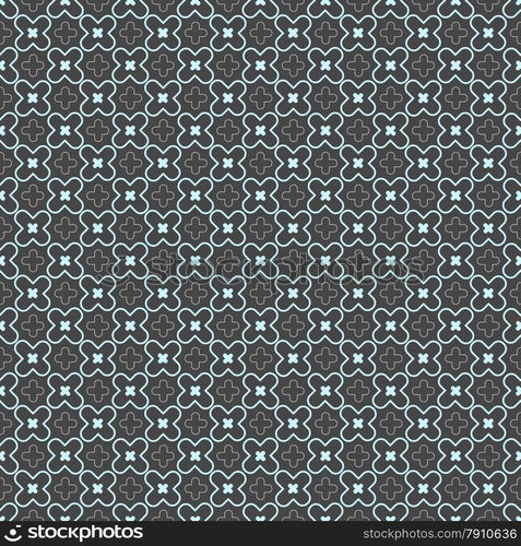 Seamless stylish geometric background. Modern abstract pattern. Flat textured design.Colored geometrical pattern with blue cross shapes and lattice.