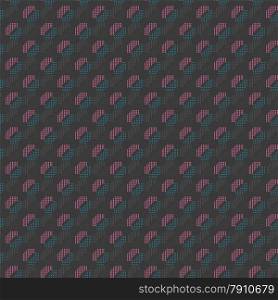 Seamless stylish geometric background. Modern abstract pattern. Flat textured design.Colored geometrical pattern with pink and blue dotted lips.