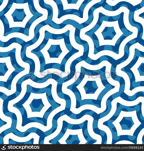 Seamless stylized hexagon pattern vector background tile