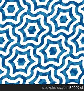 Seamless stylized hexagon pattern vector background tile