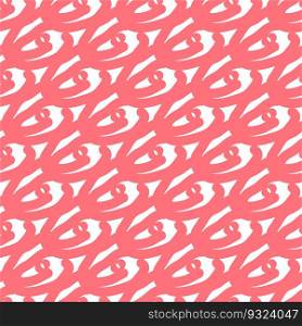 Seamless summer color pattern of abstract shapes.Pink squiggles. Background design, packaging, fabric. Vector illustration.  