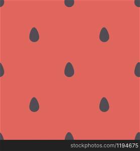 Seamless summer food pattern with watermelon seeds. Sunny vector wallpaper texture
