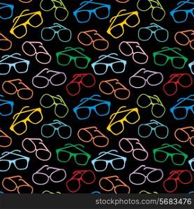 Seamless sun glasses accessories pattern