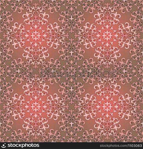 Seamless symmetry background pattern. Arabic floral motifs.. Seamless background pattern. Arabic floral motifs.