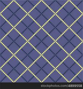 Seamless tartan pattern from round shapes