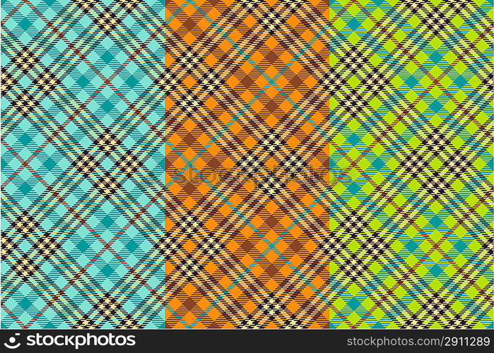 Seamless tartan patterns