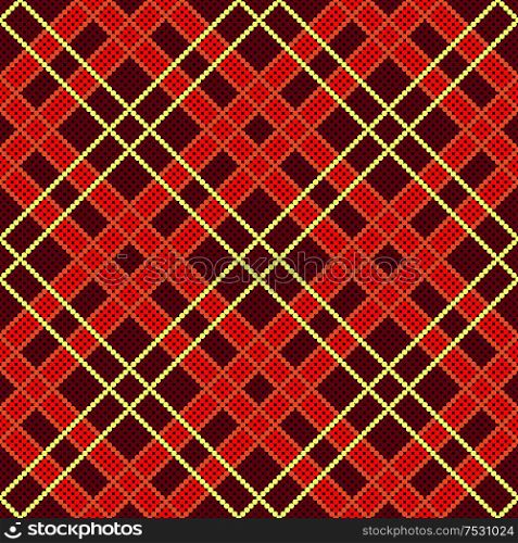 Seamless tartan vector pattern illustration