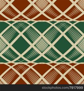 Seamless textile pattern drawn in retro style.