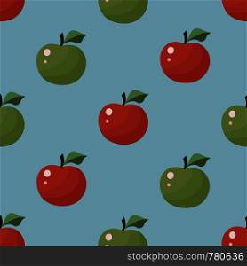 Seamless Texture Apple pattern, natural background. Vector. Seamless Texture Apple pattern