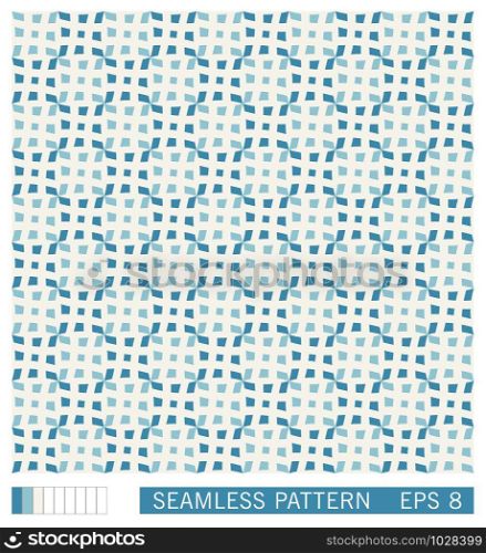 Seamless texture in a cage. Design recurring ornament from primitive geometric figures. Vector pattern from squares. Seamless texture in a cage. Vector pattern from squares