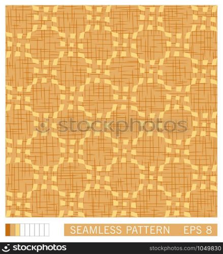 Seamless texture in a cage. Design recurring ornament from primitive geometric figures. Vector pattern from squares . Seamless texture in a cage. Vector pattern from squares