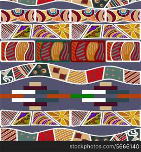 Seamless texture in the African style. Vector illustration