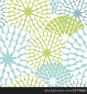 Seamless texture of abstract flowers. Vector background.. Seamless texture of abstract flowers. Vector background
