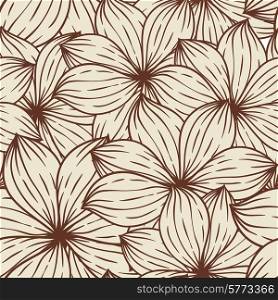 Seamless texture of abstract flowers. Vector background.. Seamless texture of abstract flowers. Vector background