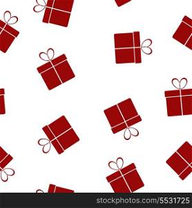 Seamless texture with gifts