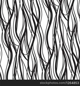 Seamless texture with intertwined wavy lines. Spurts of flame. Vector background for your creativity. Seamless texture with intertwined wavy lines. Vector background