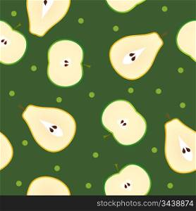 seamless texture with pear in section