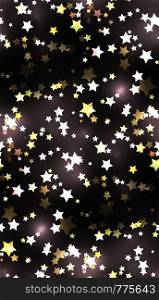 Seamless texture with stars and sparks. Vector pattern for your creativity. Seamless texture with stars and sparks.