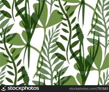 Seamless texture with transparent plants and herbs for your creativity. Seamless texture with transparent plants and herbs for your crea
