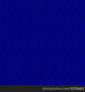 seamless Thai pattern, blue and white modern shape for design, porcelain, ceramic tile, texture, wall, paper and fabric, vector illustration - Vector