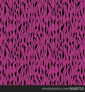 Seamless tiger fur pattern violet background. Vector illustration. Seamless tiger fur pattern