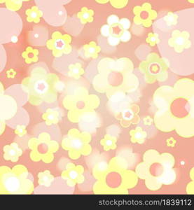 Seamless tile-able spring background - vector wrapping paper pattern