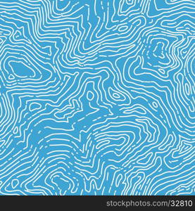 Seamless topographic contour map pattern. Vector seamless background.