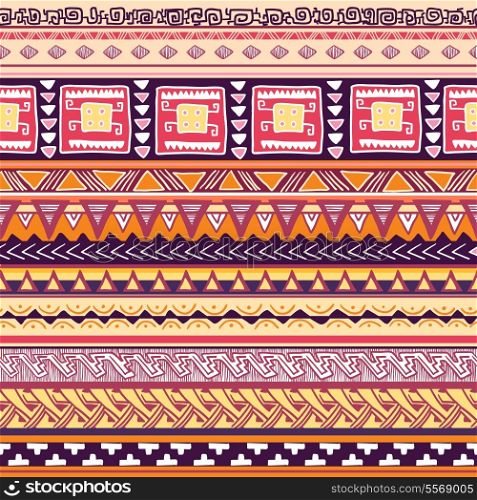 Seamless traditional culture tribal texture vector illustration