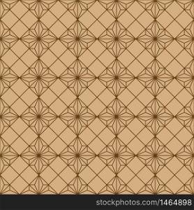 Seamless traditional geometric Japanese woodwork ornament.Average thickness.For wrapping,fabric,textile,disign template,laser cutting.