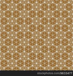 Seamless traditional japanese ornamentgolden Vector Image