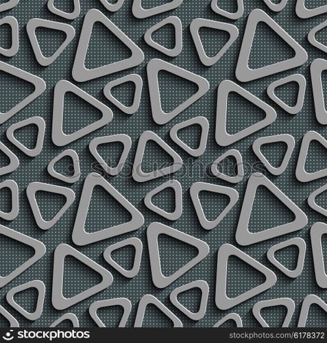 Seamless Triangle Pattern. Abstract Gray Background. Vector Regular Texture. Seamless Triangle Pattern