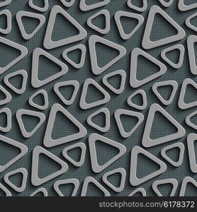 Seamless Triangle Pattern. Abstract Gray Background. Vector Regular Texture. Seamless Triangle Pattern