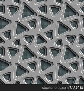 Seamless Triangle Pattern. Abstract Gray Background. Vector Regular Texture. Seamless Triangle Pattern