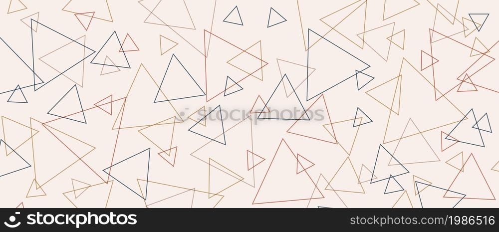 Seamless triangle pattern for banners, covers, brochures, textiles, textures of simple backgrounds. Flat design.