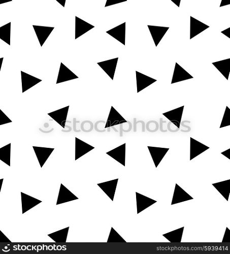 Seamless triangle pattern. Simple seamless triangle pattern black on white background - vector