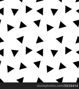 Seamless triangle pattern. Simple seamless triangle pattern black on white background - vector