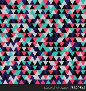 Seamless triangle pattern. Vector background. Geometric retro abstract texture