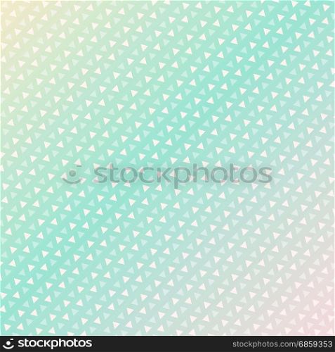 Seamless triangle pattern. Vector background. green light Geometric abstract texture on pastels background