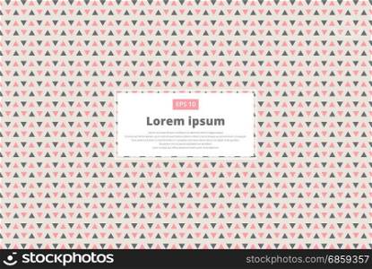 Seamless triangle pattern. Vector background. pink and gray Geometric abstract texture on pastels background