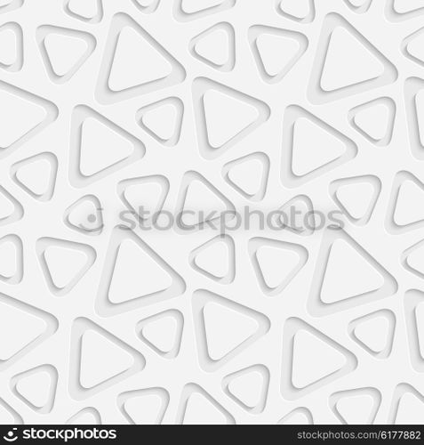 Seamless Triangle Pattern. Vector Soft Background. Regular White Texture. Seamless Triangle Pattern