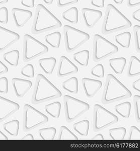 Seamless Triangle Pattern. Vector Soft Background. Regular White Texture. Seamless Triangle Pattern