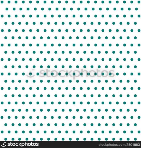 Seamless turquoise dot pattern icon. Polka rhombus background illustration symbol. Wallpaper vector sign.