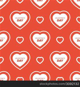 Seamless valentine day background with hearts and signs. Seamless valentine day background