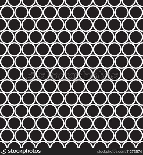 Seamless vector abstract geometric ring pattern background