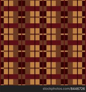 Seamless vector background in a cage. Multi-colored dark plaid plaid in blue, red and yellow colors for a flannel shirt, blanket, plaid or other modern textile design.. Seamless vector background in a cage textile design.