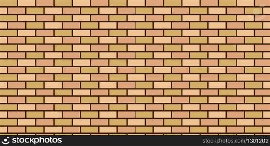 Seamless vector background of brick wall flesh color