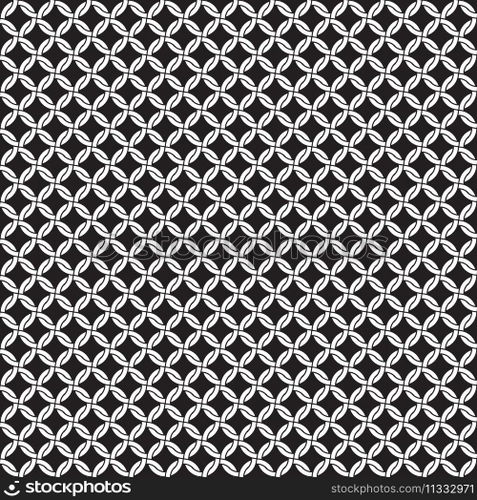 Seamless vector chain link circle pattern background